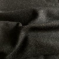 Luxury Wool Blend TWEED Fabric Material - NT58 BLACK